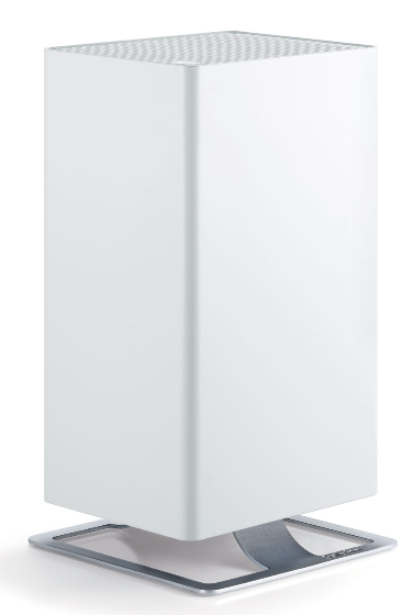 An all white modern rectangular humidifier for any home. 