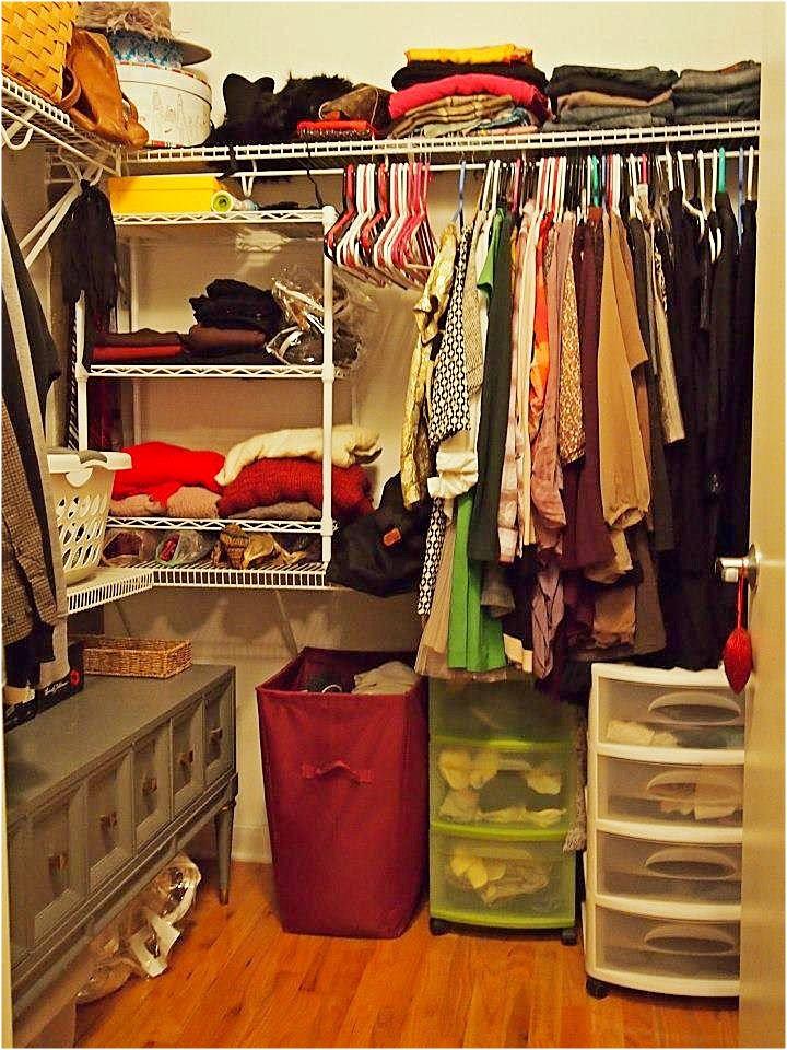 Nomad Luxuries photo of organized front closet. 