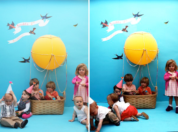Nomad Luxuries photo booth with a children friendly DIY hot air balloon 