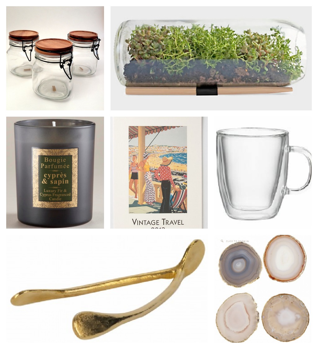 Nomad luxuries photo collage of various gender neutral corporate holiday gifts